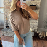 Taupe Kailey Knit Top