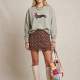 Merry Little Weenie Dog Sweatshirt