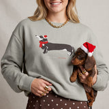 Merry Little Weenie Dog Sweatshirt