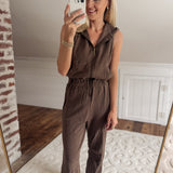 Espresso Just In Time Jumpsuit