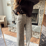 Risen Leopard MR Crop Relaxed Pants