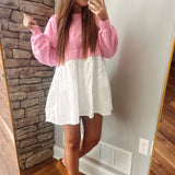 In The Beginning Pink Mini Dress