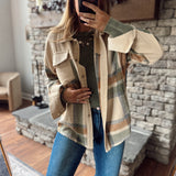 Sandstone Layers Corduroy Shacket