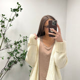 Cream Lightweight Sweater Cardigan IN STORE