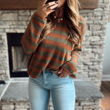 Rust Easy Lines Lightweight Sweater