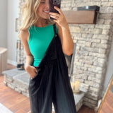 Back To Life Kelly Green Ribbed Tank