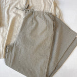 Natural & Olive Mini Plaid Pants