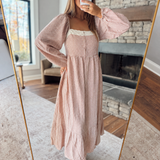 Ivory Red Leonie Midi Dress