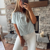 Washed Denim Wells Blouse