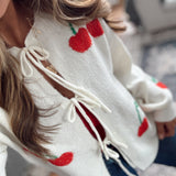 Ivory Very Cherry Cardigan