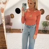 Dana Canyon Rose Keyhole Bodysuit