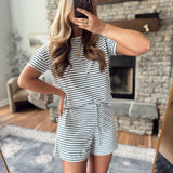 White Softwash Striped Set