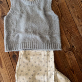 Blue Boucle Sweater Vest