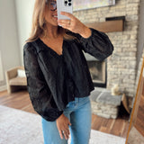 Black Zella Blouse