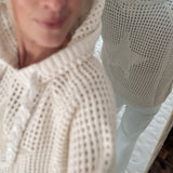 Ivory Star Lace Sweater Top