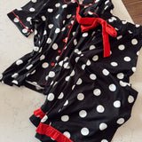 Dotty Darling Polka Dot Ruffle Pajama Set