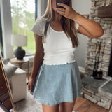 Off White Bow & Grace Top