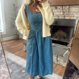 Blue Crush Denim Midi Dress