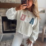 Light Gray Sparkler Season Sweatshirt