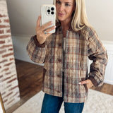 Taupe Fieldhouse Jacket