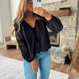 Black Zella Blouse