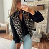 Black Cilla Floral Vest