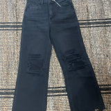 Black Vervet 90's Vintage Flare Denim FINAL SALE