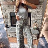 Hidden Camouflage HR Super Wide Leg Cargo Pants
