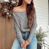 Never Let Go Charcoal Waffle Top