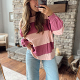 Salmon Mauve Sky Ridley Pullover