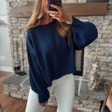 Navy Sunny Whisper Sweater