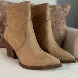 Rachell Natural Western Ankle Boot