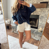 White Pearl Runaround Shorts