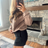 Black Tracklite Sweatshorts