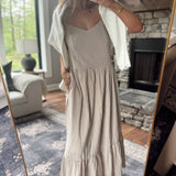 Sunset Picnic Gingham Ruffle Maxi