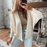 Day To Day Ivory Dolman Sleeve Cardi