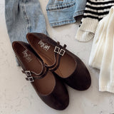 Espresso Crinkle Own It Flats