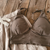 Mocha Lace Back Bralette