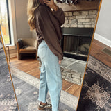 Risen Light Crop Barrel Jeans