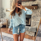Mica Denim Star HR Shorts