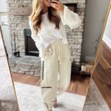 Cream Porch Swing Joggers