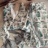 Hunter Green Holly Satin Gingham Pajamas