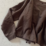 Java Drawstring Hem Crewneck