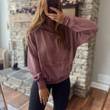 Dark Plum Burnout Bliss Hoodie