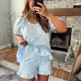 Sky Sweet Skies Gingham Shorts