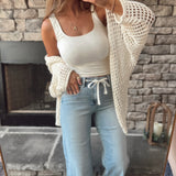 Risen Light HR Wide Leg Relaxed Denim with Shoe Lace Belt