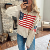 Oatmeal Freedom Trail Sweater