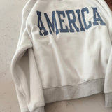 Heather Gray USA Mock Neck Sweatshirt