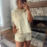Pale Yellow Jaylee Shorts