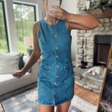 Jean Queen Button Down Denim Mini